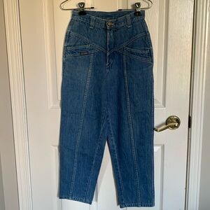 Vintage Tour de France High Waist Ankle Jeans